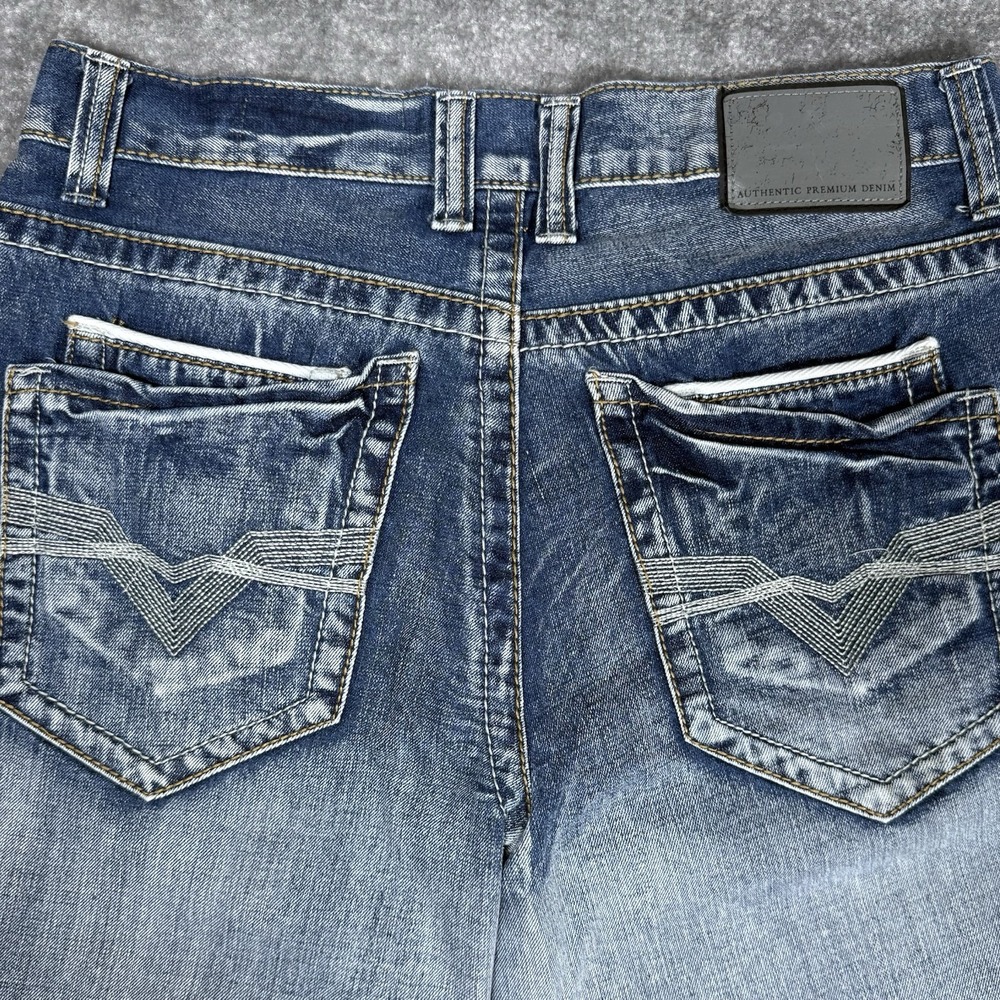 Y2K Faded Glory Jeans Mens 32x30 Blue Light Wash Relaxed Fit Straight‎ Leg Denim